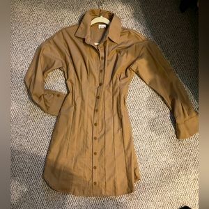 Fitted dress shirt blouse dress